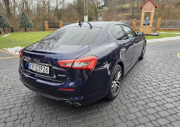 Maserati Ghibli cena 155000 przebieg: 47500, rok produkcji 2018 z Kraków małe 232